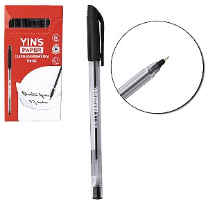 CANETA ESFEROGRAFICA YINLUX 1.0MM UN YP8149 PRETO
