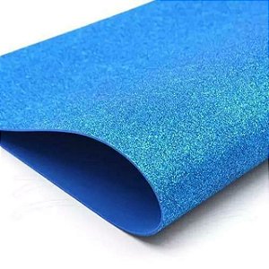 FOLHAS DE EVA 40X48 FOLHA 1.5MM C/10 YP7769 AZUL GLITTER