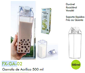 GARRAFA DE ACRÍLICO 500ML FX-GA-02