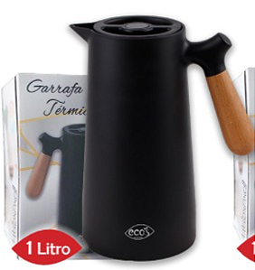 GARRAFA TERMICA 1L PRETO ECO24001