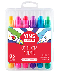 GIZ DE CERA RETRATIL 06 CORES PASTEIS YP8397