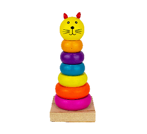 JOGO DE ENCAIXE TORRE GIRAFINHA YK1093