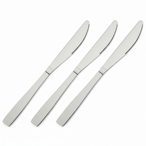 KIT 3 PÇS FACAS LISAS DE MESA EURO HOME FCX90-3