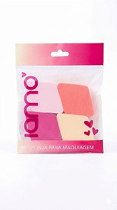 KIT 4 ESPONJAS DE MAQUIAGEM LOSANGO YS43764
