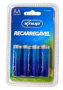 KIT 4 PILHAS RECARREGAVEL KP-4800AA