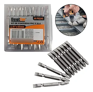 KIT DE PONTEIRAS 1/4´´X65MM BFH2740