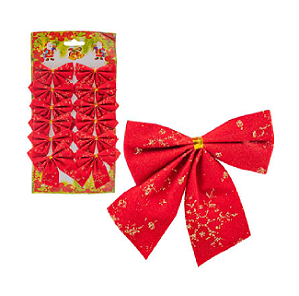 LAÇO NATALINO 5X5CM 12PÇS NS0088779