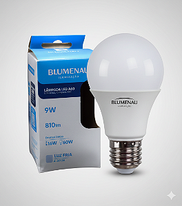 LAMPADA LED A60 9W LUZ FRIA BLUMENAU 03097016