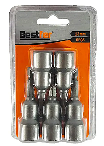 SOQUETE CANHAO MAGNETICO 13MM BFH2321 5PÇS
