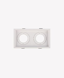 SPOT DUPLO EMBUTIDO RECUADO PAR20 BRANCO 82420 40W