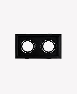 SPOT DUPLO EMBUTIDO RECUADO PAR20 PRETO 82437 40W