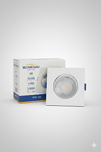 SPOT LED SLIM QUADRADO 6W BLUMENAU 80264104