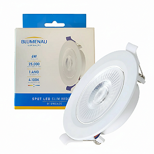 SPOT LED SLIM REDONDO 6W BRANCO NEUTRO 80164104