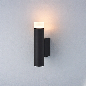 ARANDELA CILINDRO LUXO PRETO 3W EBAR80242