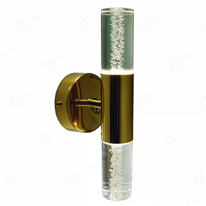 ARANDELA GLINT DOURADA 8W EBAR80534