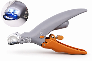 ALICATE CORTADOR DE UNHAS C/ LUZ E LED P/ PET 15356
