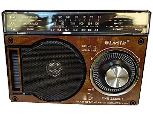 RADIO COM 3 BANDAS FM/AM/SW CNN-2233RU