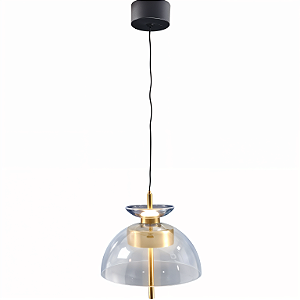 PENDENTE ELEGÂNCIA DOURADO 9W EBPT80225