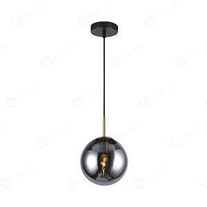 PENDENTE GLASS GLOBO ESFERA FUMÉ EBPT61621