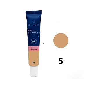 BASE MIA MAKE ANTIOXIDANTE COR  5 BEGE MEDIO