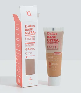 BASE ULTRA COBERTURA MATTE DAILUS D.7 MÉDIO