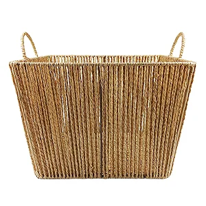 CESTO DE FIBRA NATURAL 35X35X25CM 3653