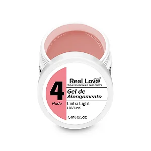 GEL DE ALONGAMENTO REAL LOVE  COR 4 NUDE 15ML