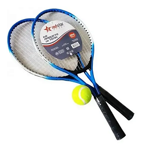 HX-626 - CONJUNTO DE 3 PECAS DE ARTIGO DE TENIS 2 RAQUETES E 1 BOLA, ACONDICIONADO EM CAIXAS