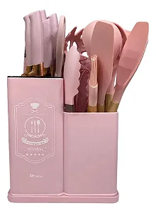 KIT DE UTENSILHOS CALIFORNIA ROSA 7629