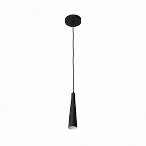 PENDENTE Al TUBE GU10 PRETO LISO 884610-08