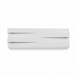 ARANDELA TRAMA RETANGULAR DUPLA 2XE27MM BRANCO FOSCO 191245-11