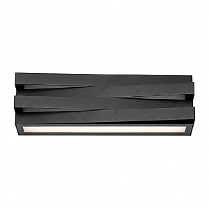 ARANDELA TRAMA RETANGULAR DUPLA 2XE27MM PRETO 191245-01