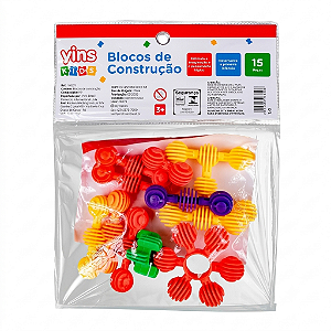 BLOCO DE CONSTRUÇÃO 15PEÇAS  YK1211
