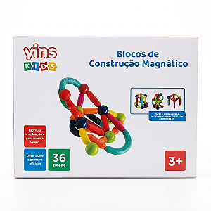 BLOCOS DE CONSTRUÇAO MAGNETICO 36PEÇAS YK1203