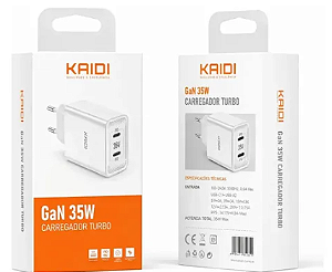 CARREGADOR  GAN 35W TIPO C 2  ENTRADA Q-1502