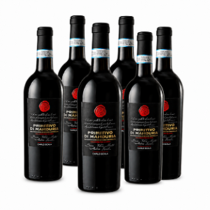 Combo 6x Vinho Tinto Primitivo di Manduria DOC Carlo Scala 750ml