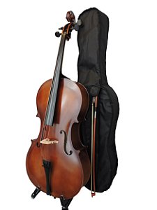 Violoncelo Barth 4/4 OLD (Envelhecido) com Capa Bag + Breu + Arco - CB106