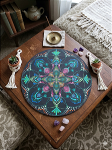 Mandalas em MDF Pintadas à Mão com Pontilhismo