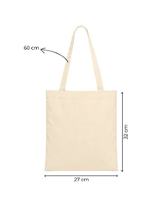 Ecobag Sacolas Ecológicas 27x32 cm (LxA) Ecobag 100% Algodão Cru Lisa