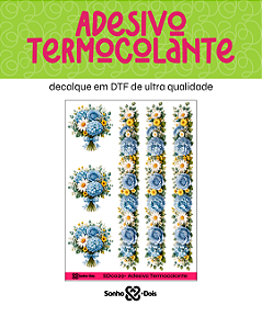 Transfer Termocolante DTF Cartela 13x18cm Floral