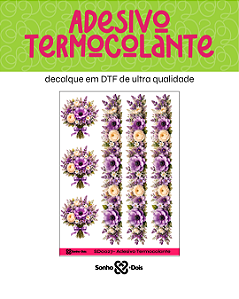 Transfer Termocolante DTF Cartela 13x18cm Floral