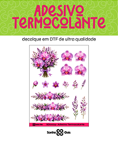 Transfer Termocolante DTF Cartela 13x18cm Floral