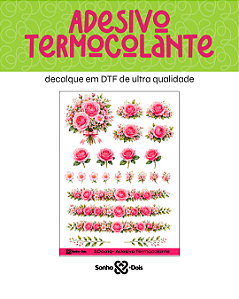 Transfer Termocolante DTF Cartela 13x18cm Floral