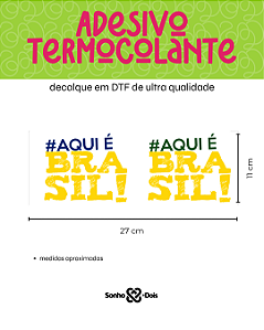 Transfer Termocolante DTF Barrado 27x11cm Copa