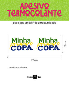 Transfer Termocolante DTF Barrado 27x11cm Copa