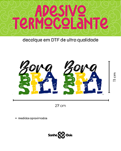 Transfer Termocolante DTF Barrado 27x11cm Copa
