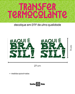 Transfer Termocolante DTF Barrado 27x11cm Copa