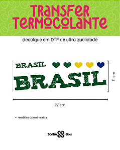 Transfer Termocolante DTF Barrado 27x11cm Copa