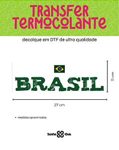 Transfer Termocolante DTF Barrado 27x11cm Copa