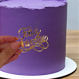 Aplique Para Bentô Cake - Feliz Aniversário (Kit com 4 Unidades)